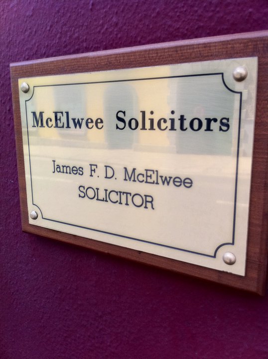 mcelwee-solicitors-plaque