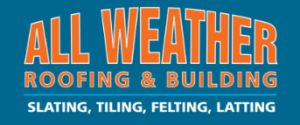 all weather roofing logo