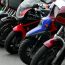 motorcycles parked
